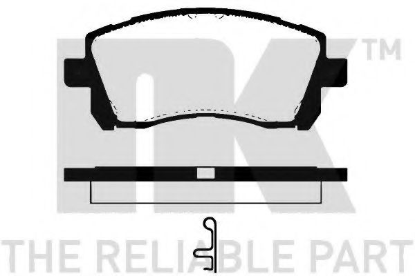 NK 224410 Тормозные колодки для SUBARU LEGACY OUTBACK (Субару Легаси аутбэк) NK 224410 Тормозные колодки для SUBARU LEGACY OUTBACK (Субару Легаси аутбэк)