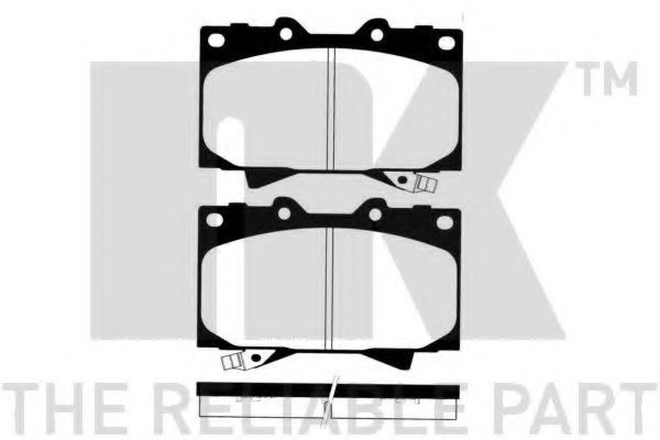 NK 224548 Тормозные колодки для TOYOTA PRADO (Тойота/тоета Прадо) NK 224548 Тормозные колодки для TOYOTA PRADO (Тойота/тоета Прадо)