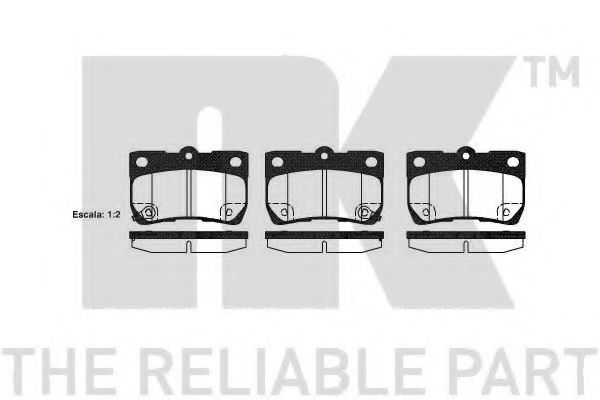 NK 224574 Тормозные колодки для LEXUS IS C (Лексус Ис) NK 224574 Тормозные колодки для LEXUS IS C (Лексус Ис)