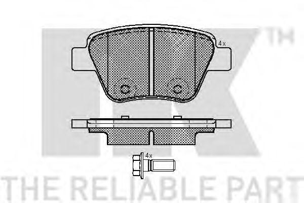 NK 2247101 Тормозные колодки для SKODA SUPERB (Шкода Суперб) NK 2247101 Тормозные колодки для SKODA SUPERB (Шкода Суперб)