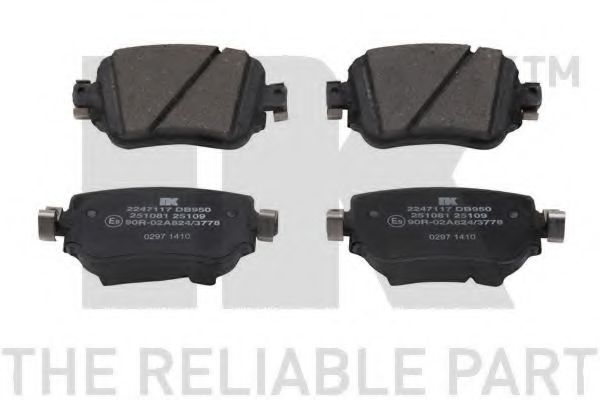NK 2247117 Тормозные колодки для VOLKSWAGEN (Фольксваген) NK 2247117 Тормозные колодки для VOLKSWAGEN (Фольксваген)