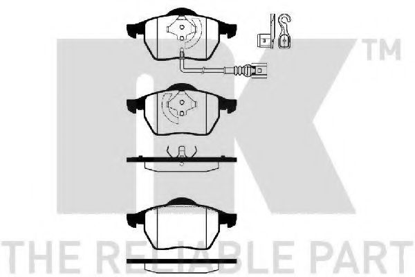 NK 224757 Тормозные колодки для VOLKSWAGEN (Фольксваген) NK 224757 Тормозные колодки для VOLKSWAGEN (Фольксваген)