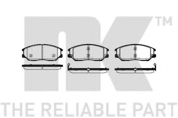 NK 225012 Тормозные колодки для SSANGYONG RODIUS (Сан-янг/санянг Родиус)