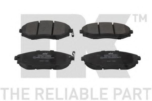 NK 225014 Тормозные колодки для DAEWOO TOSCA (Дэу Тосcа) NK 225014 Тормозные колодки для DAEWOO TOSCA (Дэу Тосcа)