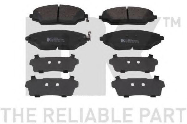 NK 225018 Тормозные колодки для CHEVROLET COBALT (Шевроле Cобалт) NK 225018 Тормозные колодки для CHEVROLET COBALT (Шевроле Cобалт)