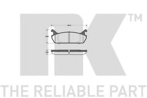 NK 225105 Тормозные колодки для DAIHATSU APPLAUSE II (Дайхатсу Апплаусэ 2) NK 225105 Тормозные колодки для DAIHATSU APPLAUSE II (Дайхатсу Апплаусэ 2)