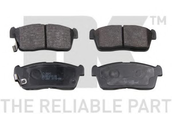 NK 225213 Тормозные колодки для SUBARU JUSTY IV (Субару Жустъ иv) NK 225213 Тормозные колодки для SUBARU JUSTY IV (Субару Жустъ иv)