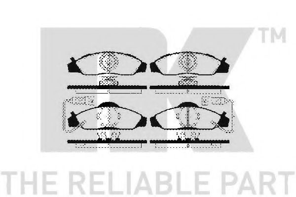 NK 225701 Тормозные колодки для SSANGYONG MUSSO (Сан-янг/санянг Муссо) NK 225701 Тормозные колодки для SSANGYONG MUSSO (Сан-янг/санянг Муссо)