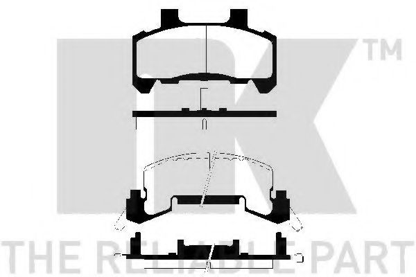 NK 229206 Тормозные колодки для CHEVROLET BERETTA (Шевроле Бэрэтта) NK 229206 Тормозные колодки для CHEVROLET BERETTA (Шевроле Бэрэтта)