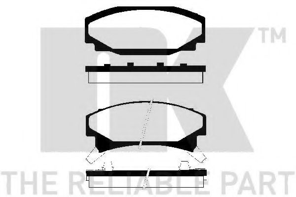 NK 229208 Тормозные колодки для CHEVROLET BERETTA (Шевроле Бэрэтта) NK 229208 Тормозные колодки для CHEVROLET BERETTA (Шевроле Бэрэтта)