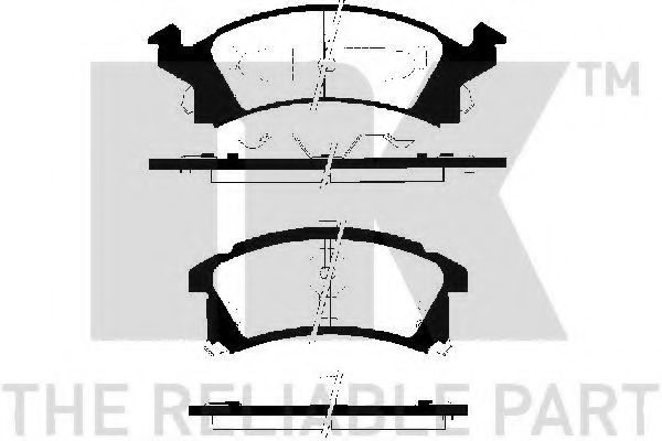 NK 229215 Тормозные колодки для CHEVROLET BERETTA (Шевроле Бэрэтта) NK 229215 Тормозные колодки для CHEVROLET BERETTA (Шевроле Бэрэтта)