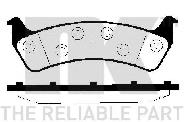 NK 229312 Тормозные колодки для JEEP CHEROKEE (Джип Чироки) NK 229312 Тормозные колодки для JEEP CHEROKEE (Джип Чироки)