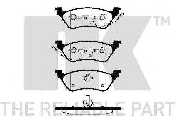 NK 229321 Тормозные колодки для CHRYSLER TOWN COUNTRY IV (Крайслер Таун кантри 4) NK 229321 Тормозные колодки для CHRYSLER TOWN COUNTRY IV (Крайслер Таун кантри 4)