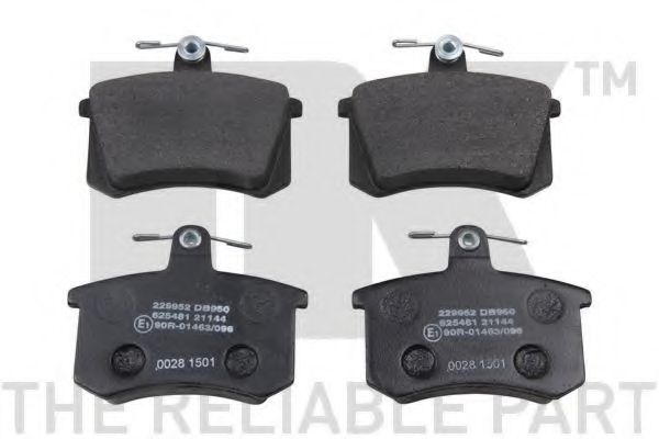 NK 229952 Тормозные колодки для AUDI 90 (Ауди 90) NK 229952 Тормозные колодки для AUDI 90 (Ауди 90)