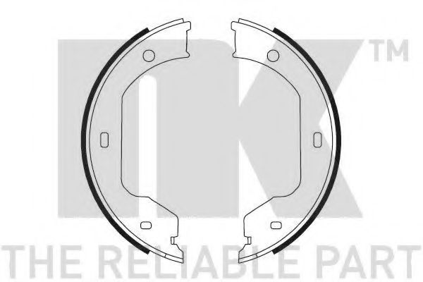 NK 2715695 Тормозные колодоки, стояночная тормозная система 