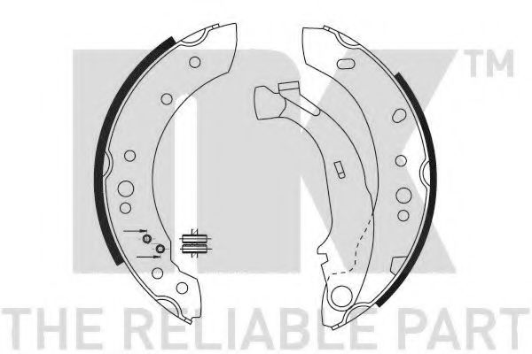 NK 2719691 Тормозные колодоки для CITROËN C2 (CитроËн C2) NK 2719691 Тормозные колодоки для CITROËN C2 (CитроËн C2)