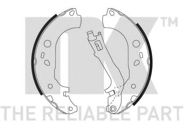 NK 2723725 Тормозные колодоки для LANCIA MUSA (Лансиа/лянча Муса)