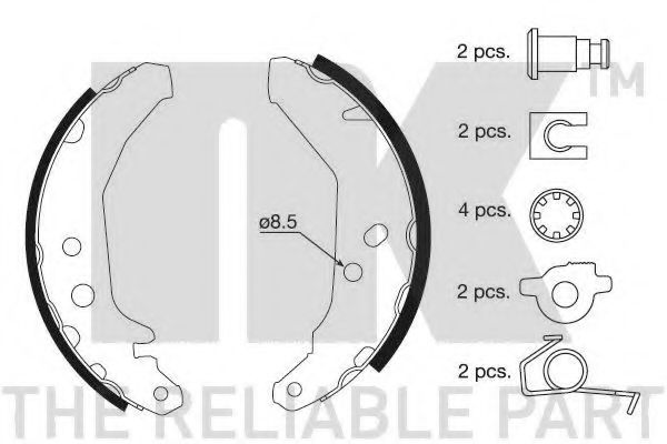NK 2725517 Тормозные колодоки для FORD FIESTA (Форд Фиэста) NK 2725517 Тормозные колодоки для FORD FIESTA (Форд Фиэста)