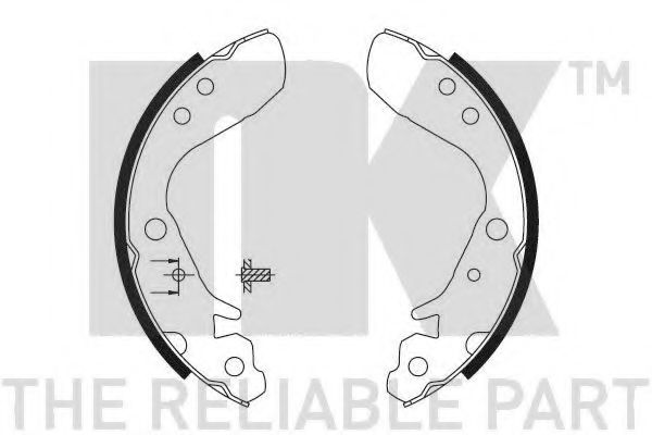 NK 2726718 Тормозные колодоки для HONDA FIT II (Хонда Фит 2) NK 2726718 Тормозные колодоки для HONDA FIT II (Хонда Фит 2)