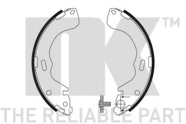 NK 2732640 Тормозные колодоки для MAZDA TRIBUTE (Мазда Трибутэ) NK 2732640 Тормозные колодоки для MAZDA TRIBUTE (Мазда Трибутэ)