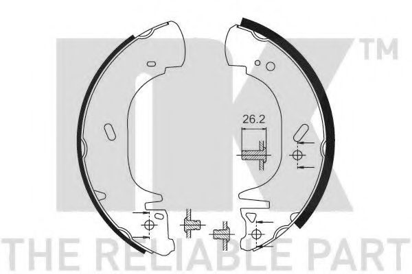NK 2736664 Тормозные колодоки для NISSAN INTERSTAR (Ниссан Интэрстар) NK 2736664 Тормозные колодоки для NISSAN INTERSTAR (Ниссан Интэрстар)