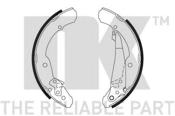 NK 2743631 Тормозные колодоки для VOLKSWAGEN NOVO FUSCA (Фольксваген Ноvо фусcа) NK 2743631 Тормозные колодоки для VOLKSWAGEN NOVO FUSCA (Фольксваген Ноvо фусcа)