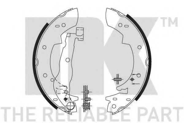 NK 2799307 Тормозные колодоки для BMW (Бмв) NK 2799307 Тормозные колодоки для BMW (Бмв)