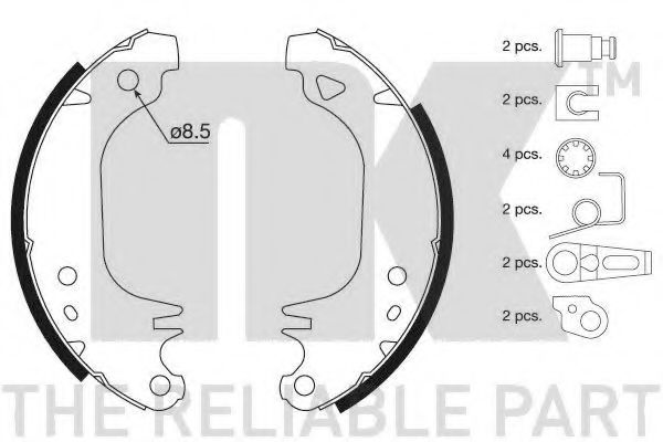NK 2799372 Тормозные колодоки для RENAULT ENCORE (Рено Энcорэ) NK 2799372 Тормозные колодоки для RENAULT ENCORE (Рено Энcорэ)
