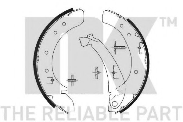 NK 2799576 Тормозные колодоки для PEUGEOT BOXER (Пежо Боxэр) NK 2799576 Тормозные колодоки для PEUGEOT BOXER (Пежо Боxэр)