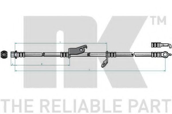NK 8545178 Тормозной шланг для TOYOTA (Тойота/тоета) NK 8545178 Тормозной шланг для TOYOTA (Тойота/тоета)
