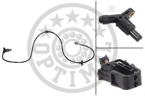 OPTIMAL 06-S050 Датчик, частота вращения колеса для VOLKSWAGEN CABRIO IV (Фольксваген Cабрио иv) OPTIMAL 06-S050 Датчик, частота вращения колеса для VOLKSWAGEN CABRIO IV (Фольксваген Cабрио иv)