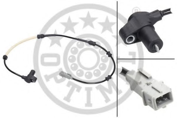 OPTIMAL 06-S113 Датчик, частота вращения колеса для PEUGEOT 605 (Пежо 605) OPTIMAL 06-S113 Датчик, частота вращения колеса для PEUGEOT 605 (Пежо 605)