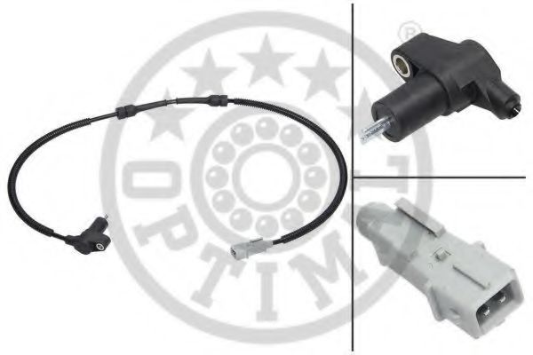 OPTIMAL 06-S532 Датчик, частота вращения колеса для CITROËN EVASION (CитроËн Эвазион) OPTIMAL 06-S532 Датчик, частота вращения колеса для CITROËN EVASION (CитроËн Эвазион)