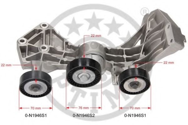 OPTIMAL 0-N1946 Натяжитель ремня, клиновой зубча для MERCEDES-BENZ VANEO (Мэрcэдэс-бэнз Vанэо) OPTIMAL 0-N1946 Натяжитель ремня, клиновой зубча для MERCEDES-BENZ VANEO (Мэрcэдэс-бэнз Vанэо)