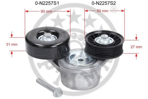 OPTIMAL 0-N2257 Натяжитель ремня, клиновой зубча для JEEP GRAND CHEROKEE III (Джип Гранд чироки 3) OPTIMAL 0-N2257 Натяжитель ремня, клиновой зубча для JEEP GRAND CHEROKEE III (Джип Гранд чироки 3)