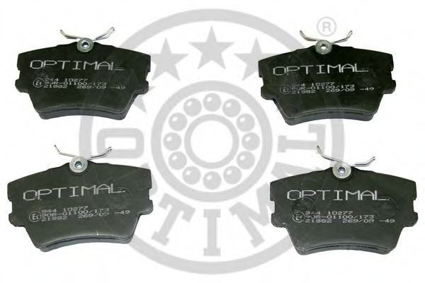 OPTIMAL 10277 Тормозные колодки для VOLKSWAGEN (Фольксваген) OPTIMAL 10277 Тормозные колодки для VOLKSWAGEN (Фольксваген)