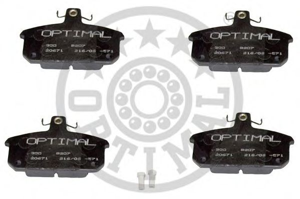 OPTIMAL 9207 Тормозные колодки для RENAULT (Рено) OPTIMAL 9207 Тормозные колодки для RENAULT (Рено)