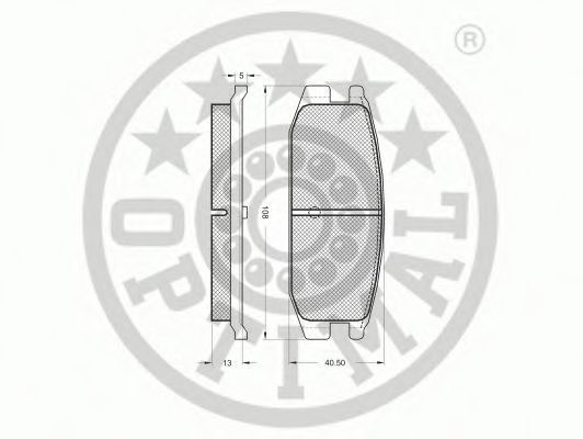 OPTIMAL 9442 Тормозные колодки для MITSUBISHI MONTERO (Митсубиши/митсубиси Монтэро) OPTIMAL 9442 Тормозные колодки для MITSUBISHI MONTERO (Митсубиши/митсубиси Монтэро)