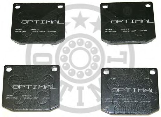 OPTIMAL 9511 Тормозные колодки для ROVER 2000-3500 (Ровер 2000-3500) OPTIMAL 9511 Тормозные колодки для ROVER 2000-3500 (Ровер 2000-3500)