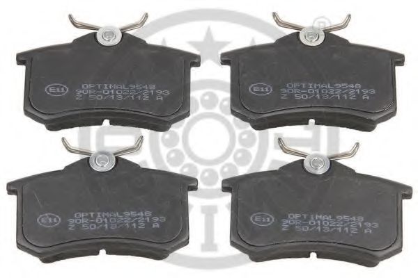OPTIMAL 9548 Тормозные колодки для RENAULT SCNIC I (Рено Сценик и) OPTIMAL 9548 Тормозные колодки для RENAULT SCNIC I (Рено Сценик и)
