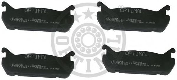 OPTIMAL 9658 Тормозные колодки для MAZDA (Мазда) OPTIMAL 9658 Тормозные колодки для MAZDA (Мазда)
