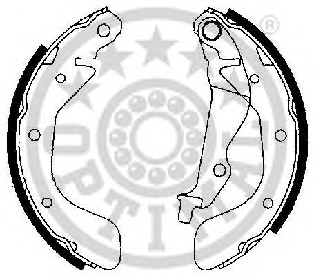 OPTIMAL BB-7259 Тормозные колодоки для DAEWOO KALOS (Дэу Калос)