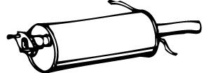 WALKER 06246 Глушитель выхлопных газов конечный для MAZDA 626 II (Мазда 626 2) WALKER 06246 Глушитель выхлопных газов конечный для MAZDA 626 II (Мазда 626 2)