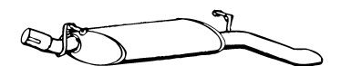 WALKER 13116 Глушитель выхлопных газов конечный для OPEL ASCONA C (Опель Асcона c) WALKER 13116 Глушитель выхлопных газов конечный для OPEL ASCONA C (Опель Асcона c)