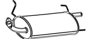 WALKER 16590 Глушитель выхлопных газов конечный для NISSAN PRIMERA (Ниссан Примера) WALKER 16590 Глушитель выхлопных газов конечный для NISSAN PRIMERA (Ниссан Примера)