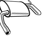 WALKER 17563 Глушитель выхлопных газов конечный для FORD (Форд) WALKER 17563 Глушитель выхлопных газов конечный для FORD (Форд)