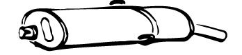 WALKER 22623 Глушитель выхлопных газов конечный для PEUGEOT 205 I (Пежо 205 и) WALKER 22623 Глушитель выхлопных газов конечный для PEUGEOT 205 I (Пежо 205 и)