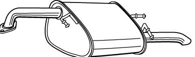 WALKER 23675 Глушитель выхлопных газов конечный для DAEWOO KALOS (Дэу Калос) WALKER 23675 Глушитель выхлопных газов конечный для DAEWOO KALOS (Дэу Калос)