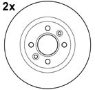 MAPCO 15116/2 Тормозной диск для RENAULT ESPACE II (Рено Эспейс 2) MAPCO 15116/2 Тормозной диск для RENAULT ESPACE II (Рено Эспейс 2)