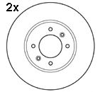 MAPCO 15121/2 Тормозной диск для RENAULT ESPACE II (Рено Эспейс 2) MAPCO 15121/2 Тормозной диск для RENAULT ESPACE II (Рено Эспейс 2)